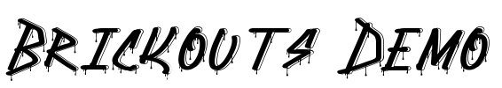 Brickouts Demo Font Image