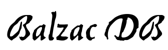 Balzac DB Font Image