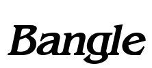 Bangle Font Image