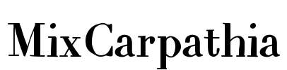MixCarpathia Font Image