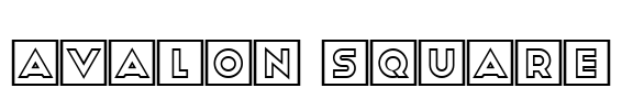 Avalon Square Font Image