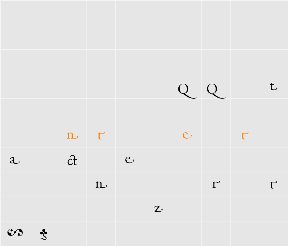 AGaramondAlt Character Map