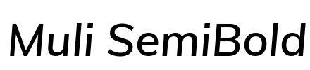 Muli SemiBold