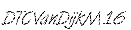 DTCVanDijkM16 Font Image