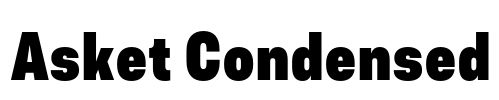 Asket Condensed Font Image