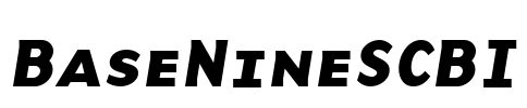 BaseNineSCBI Font Image