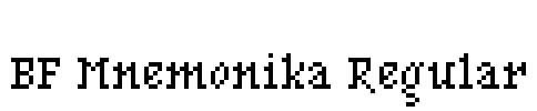 BF Mnemonika Regular Font Image