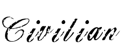 Civilian Font Image
