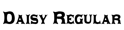 Daisy Regular Font Image