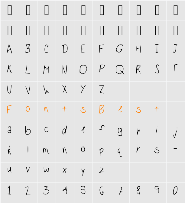 Be_Real__ Character Map