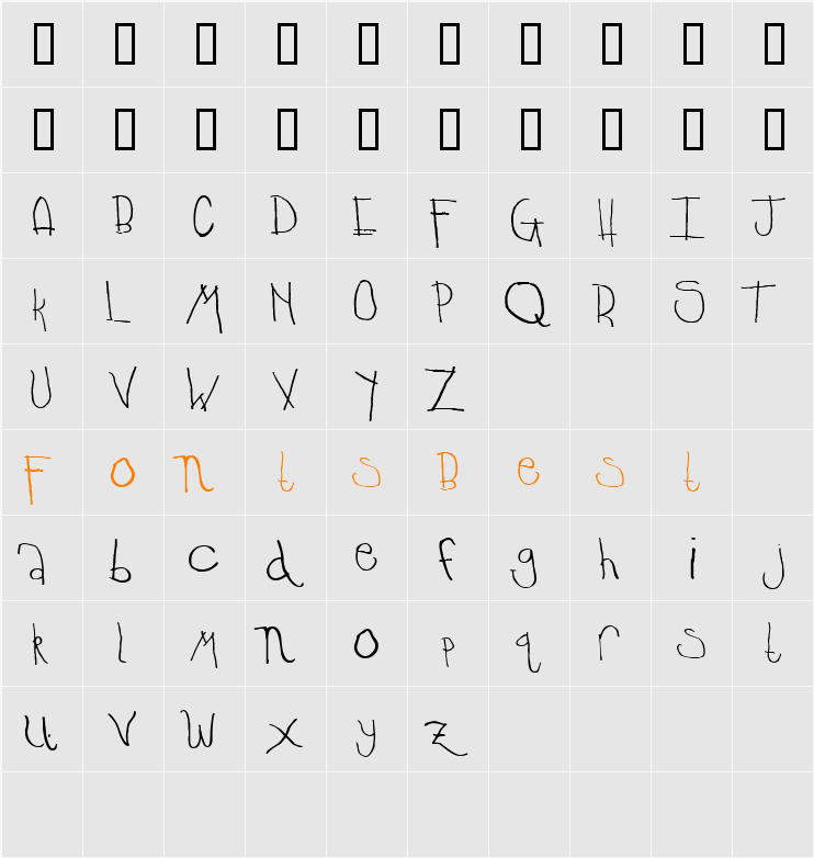 JI-Pataca Character Map