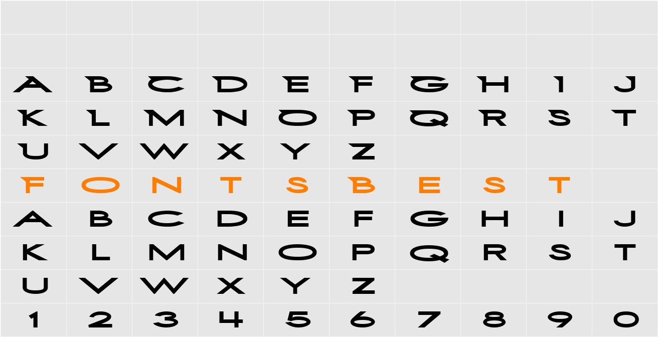 First Blind 2 Character Map