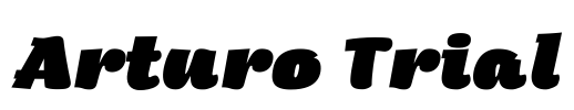 Arturo Trial Font Image