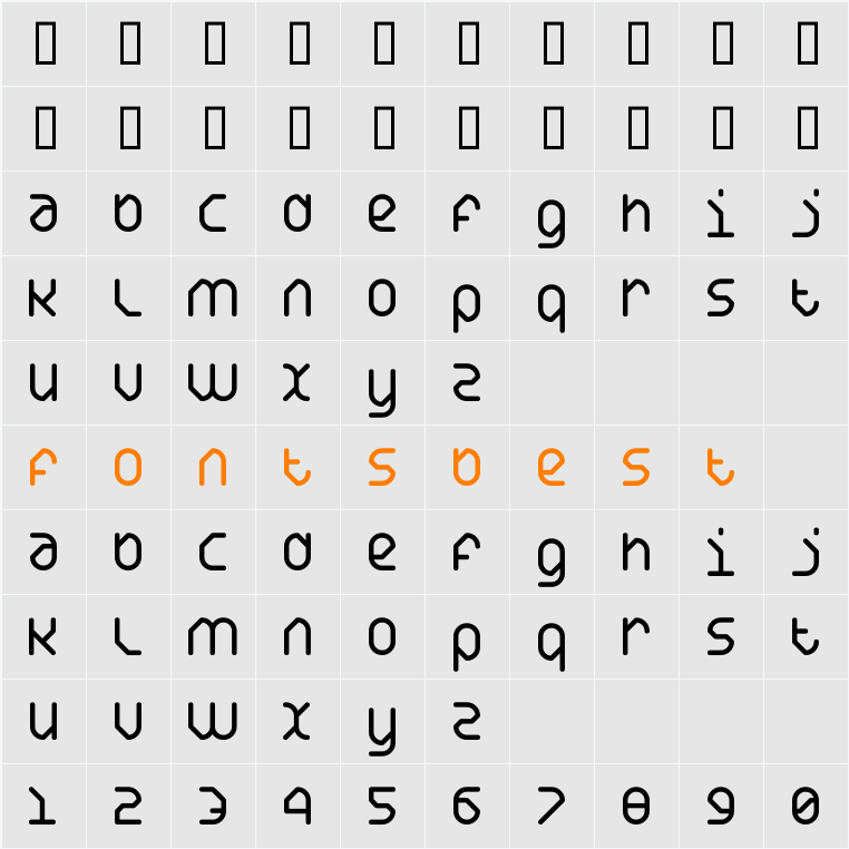DS Yakuti55R Character Map