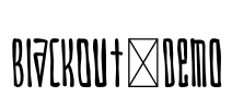 BlackOut-Demo Font Image