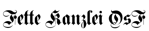 Fette Kanzlei OsF Font Image