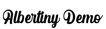 Albertiny Demo Font Image