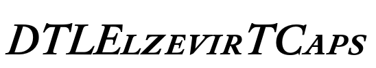DTLElzevirTCaps Font Image