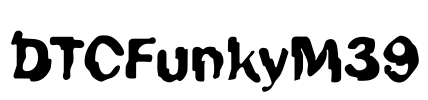 DTCFunkyM39 Font Image