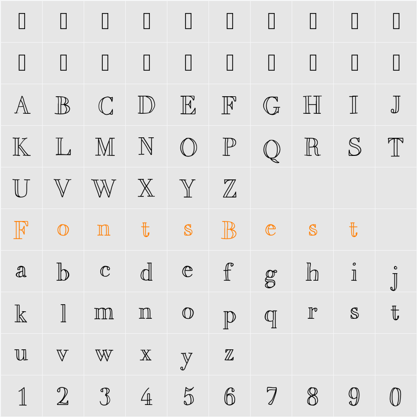 MixBrescia Character Map