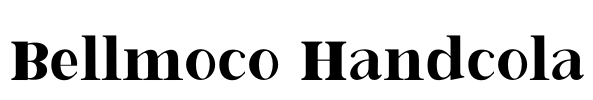 Bellmoco Handcola Font Image
