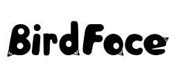 BirdFace Font Image