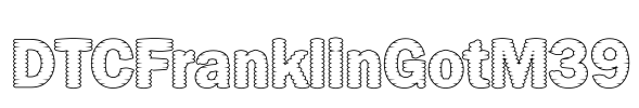 DTCFranklinGotM39 Font Image