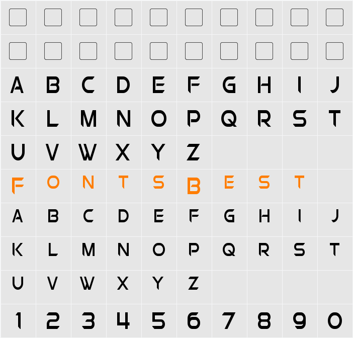 Chromia Supercap Condensed Character Map