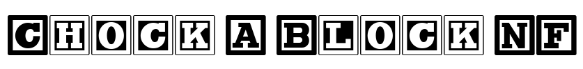 Chock A Block NF Font Image