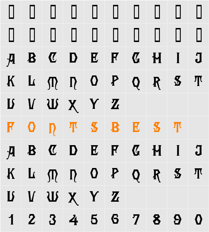 Angular Character Map