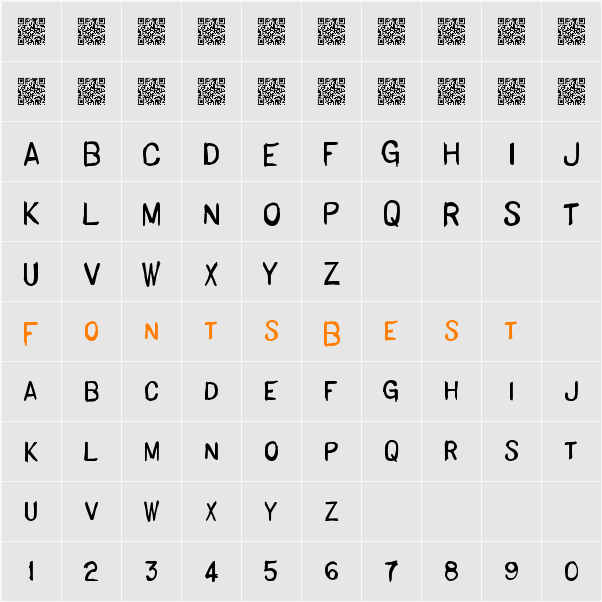BasicHand Character Map