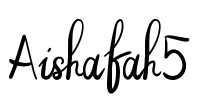 Aishafah5 Font Image