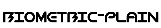 BioMetric-Plain Font Image