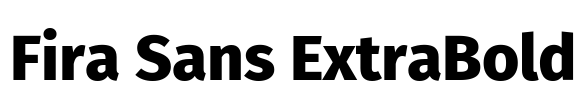 Fira Sans ExtraBold