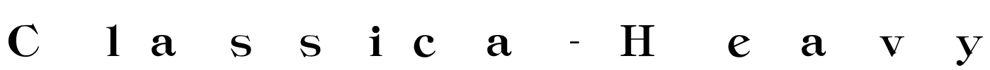 Classica-Heavy Font Image
