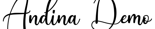 Andina Demo Font Image