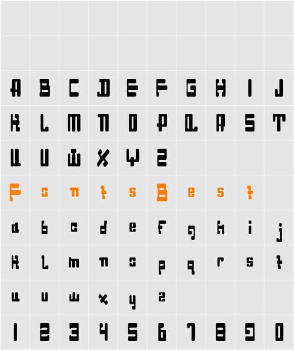 Dahgir RoundCondensed Character Map