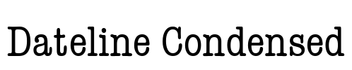 Dateline Condensed Font Image