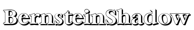 BernsteinShadow Font Image