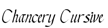 Chancery Cursive Font Image