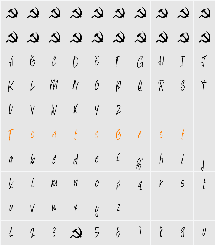 DK Hey Comrade Character Map