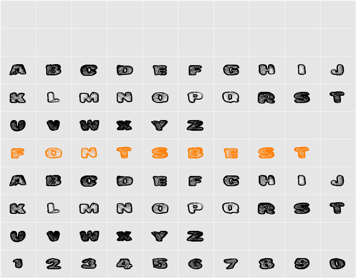DangerWaffles Character Map