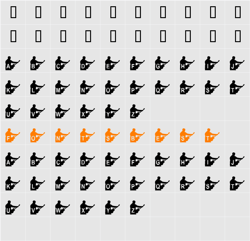 JI-Hammed Character Map