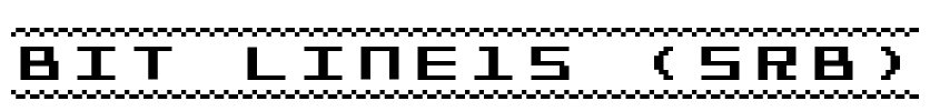 Bit Line15 (sRB) Font Image