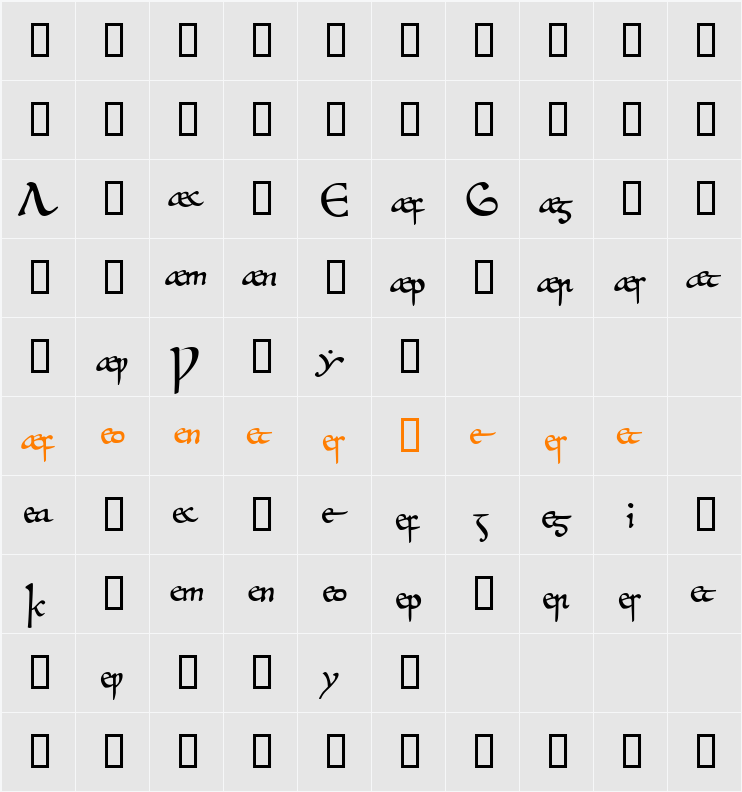 Beowulf1Alt Character Map