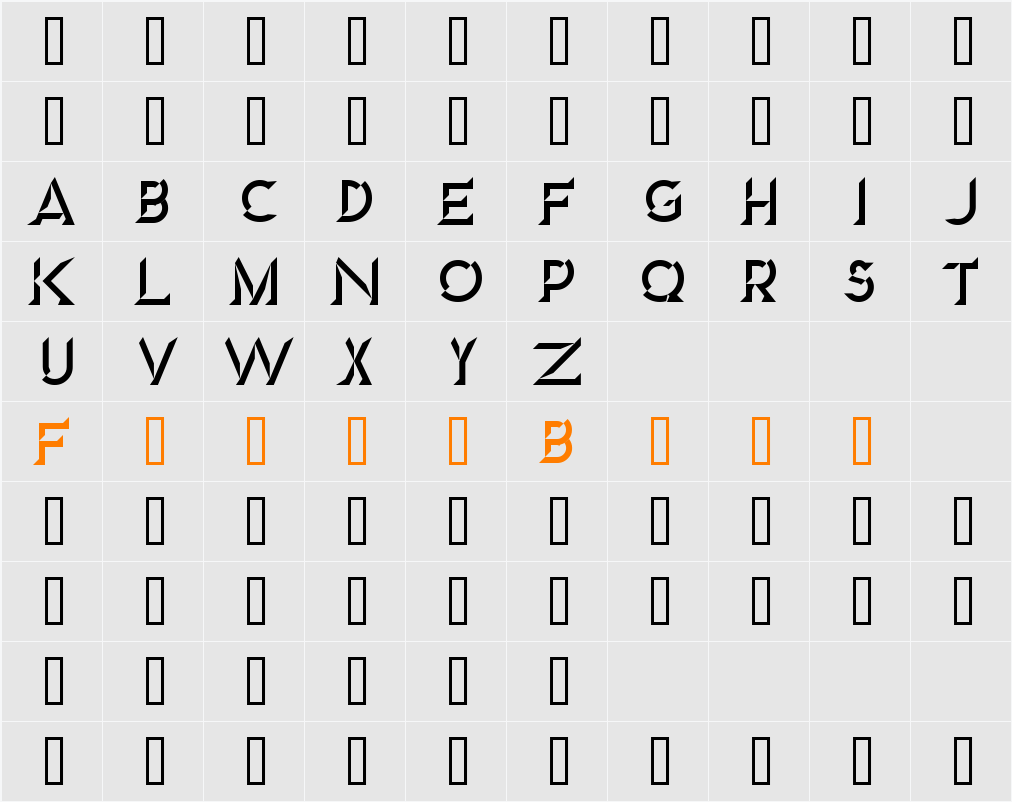 Diamond Character Map