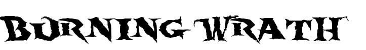 Burning Wrath Font Image