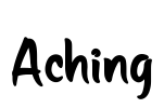 Aching Font Image