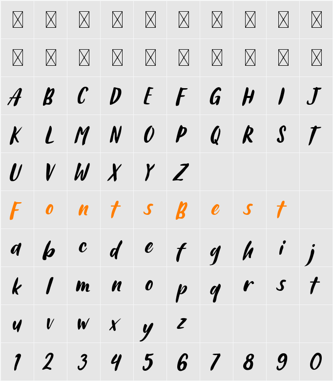 Ahmad Sutomi Character Map