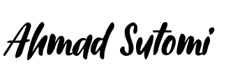 Ahmad Sutomi Font Image